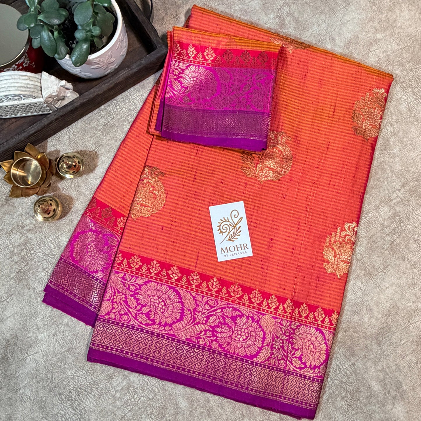 Rust/Purple Pure Dupion Katan