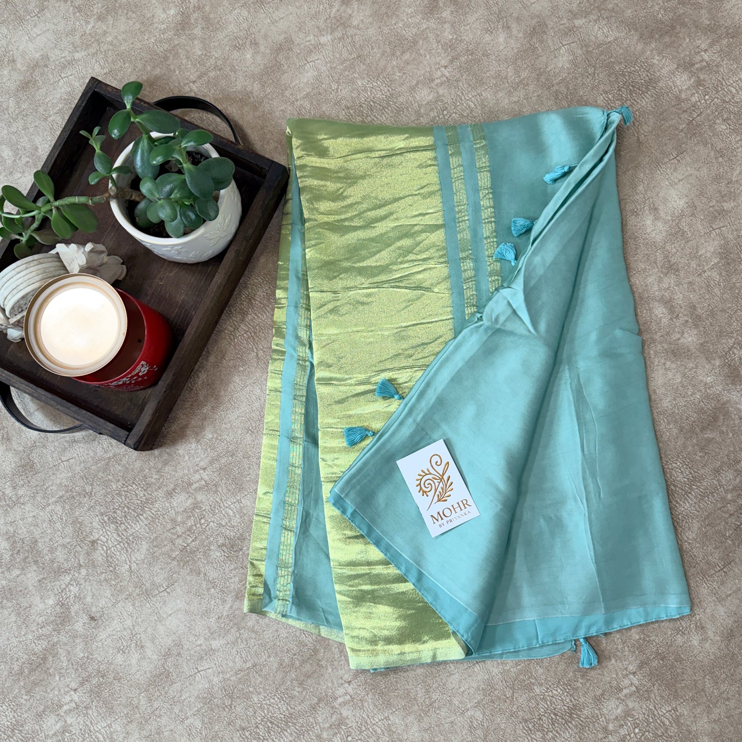 Pastel sea green Pure Modal Silk