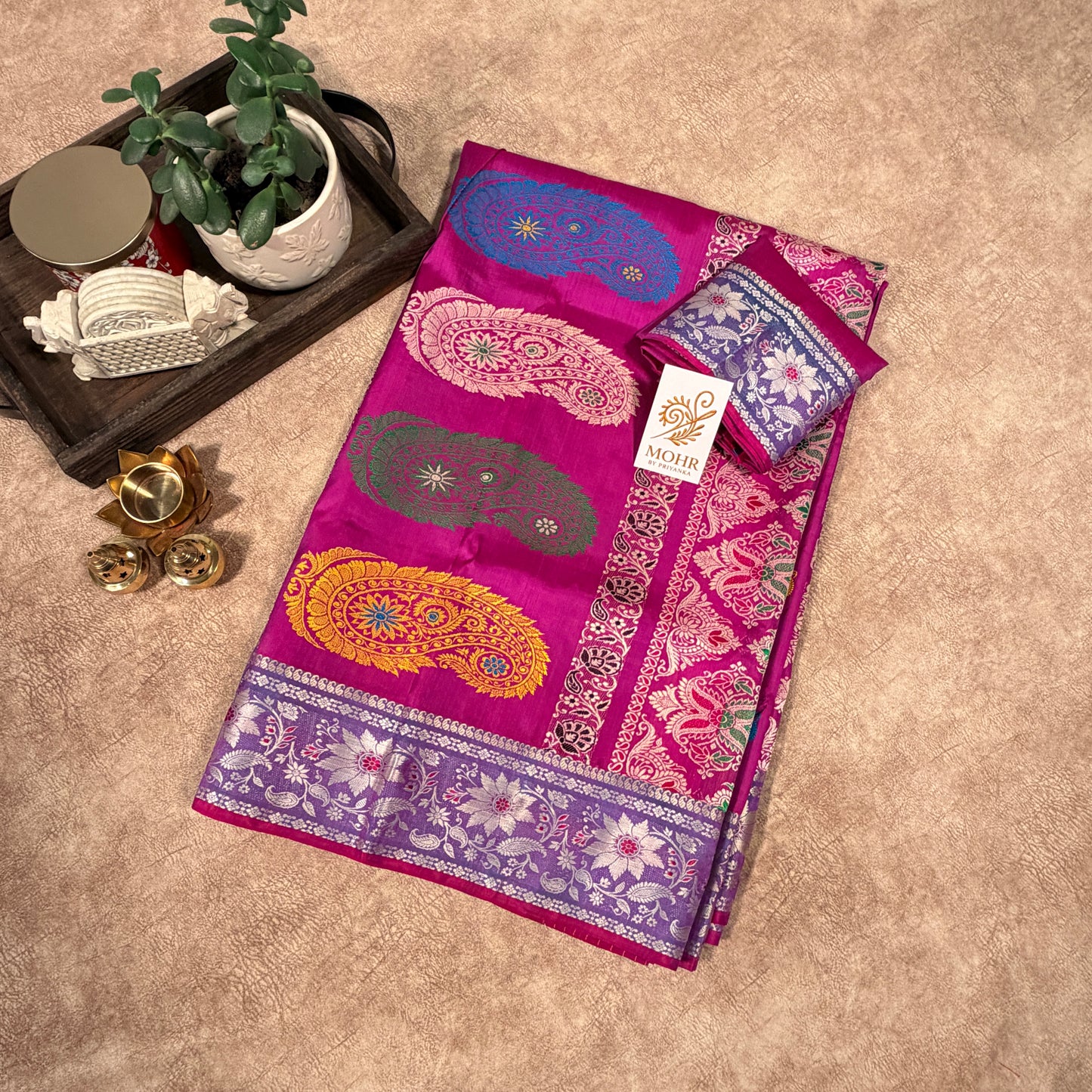 Light Purple Revival Pure Katan Baluchuri