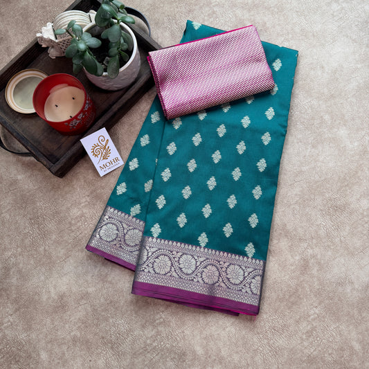 Rama Green/Magenta Soft silk