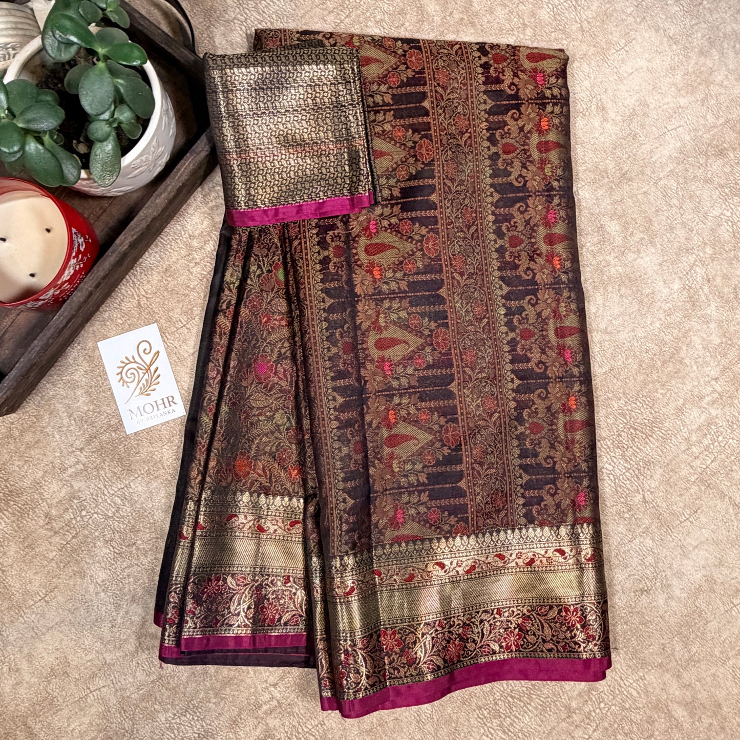 Black Pashmina Jaal